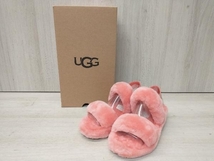 ★箱付き美品★ UGG アグ OH YEAH BLING ファーサンダル サイズ US5 22cm オレンジピンク_画像1