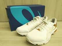 ASICS アシックス GEL-KAYANO 26 PLATINUM 限定色 WHITE/PURE GOLD スニーカー 1011A872 メンズ 27cm 箱有_画像1