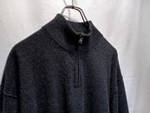 ROBERTO COLLINA half zip knit ロベルトコリーナ ハーフジップ グレー サイズ1 RD38015BO タグ付き 店舗受取可_画像3