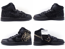 NIKE×FAUST SB DUNK HIGH PRO QS DH7755-001 スニーカー メンズ 29.0cm US11 UK10 EUR45 BLACK/BLACK-METALLIC GOLD 黒タグ付き 箱あり_画像3