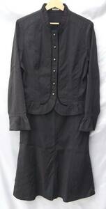 JIZZOjitso jacket skirt top and bottom set setup dark brown series size 42 lady's 