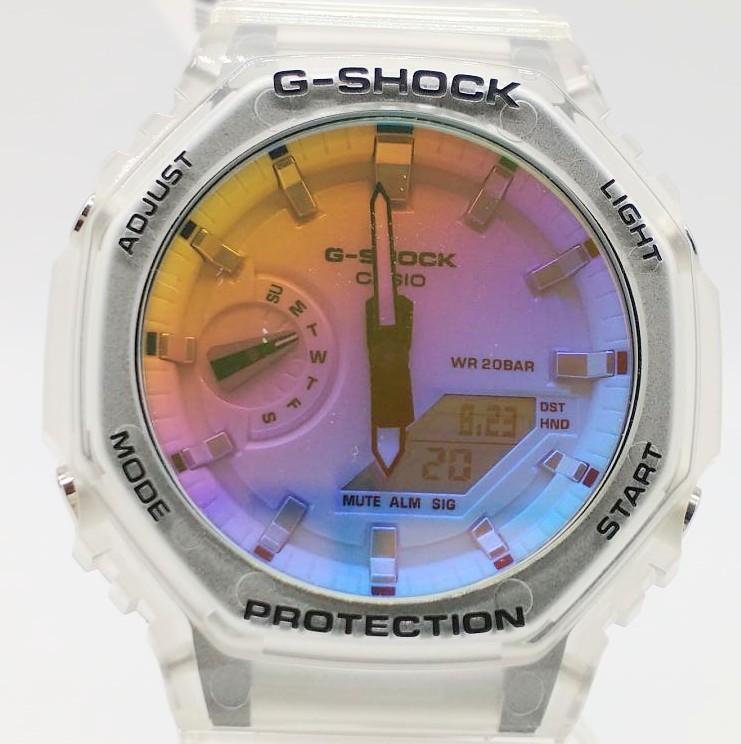 カシオ G-SHOCK Iridescent Colorシリーズ GA-2100SRS-7AJF 