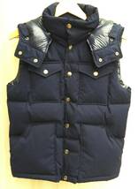 THE NORTH FACE ノースフェイス PURPLE LABEL 65/35 HOODED SIERRA VEST ダウンベスト ネイビー レディース SMサイズ_画像1