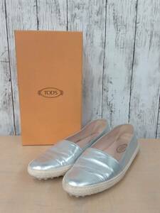 【箱付き】TOD'S/トッズ/ローファー/GRS ARGENTO/XXW0WL0M570GRSB200/サイズ40/27cm/US10