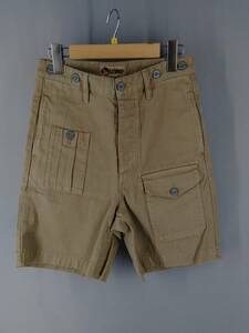 ★ 美品 NIGEL CABOURN ナイジェルケーボン Pleated Chino Short ショートパンツ NCOS-SS20-P-60 804013-51000 2020SS サイズ28 カーキ 夏