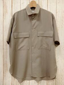 marka 20SS FLAP POCKET SHIRTS -w.m tropical- M20A-05SH02B 2(M) サイズ 半袖シャツ オリーブグレー オーバーサイズ マーカ ベーシック