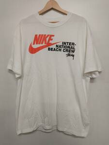 NIKE×STUSSY Reach The Beach Posse Tee ナイキ ステューシー 半袖Tシャツ クルーネック L 20AW