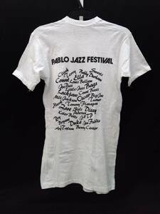 [80s] FRUIT OF THE LOOM フルーツオブザルーム 半袖Tシャツ 白 ホワイト M PABLO JAZZ FESTIVAL ヴィンテージ 古着 店舗受取可