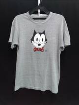 [80s] LEVI'S × FELIX THE CAT リーバイス フィリックスザキャット 半袖Tシャツ グレー L プリント ヴィンテージ 古着 店舗受取可_画像1