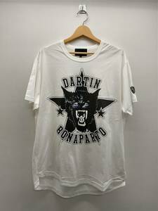 Dartin Bonaparto Tシャツ 52 ホワイト DB15SS-16002-BTPT 日本製 パンサー ロゴ タグ付き