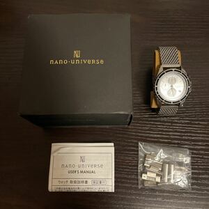 nano・universe ナノ・ユニバース 腕時計 CITIZEN シチズン クロノグラフ シルバー