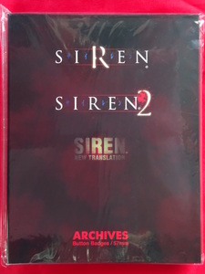 未使用・新品！！「SIREN」（サイレン）缶バッジバインダー 57mm バッチ SIREN2 NT New Translation SCEI SONY SIREN展 墓場の画廊