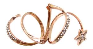  new goods beautiful goods [LUXURY FASHION luxury fashion ] bronze crystal ring Europe accessory miscellaneous goods earcuff stylish 