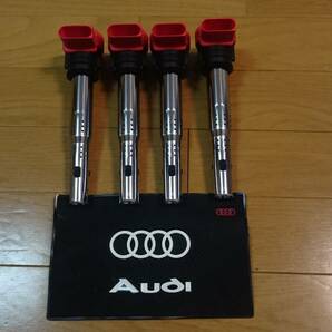 【新品】即納 VW AUDI イグニッションコイル4本 1800cc以上 ポロ、ゴルフ4、ゴルフ5、ニュービートル等 IGNITION COILの画像1