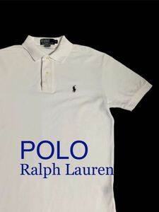 POLO Ralph Lauren 鹿の子素材 半袖 ポロシャツ ポニー 海外セールス版 S表記 ポロ ラルフローレン RALPH LAUREN 輸入 古着 ゴルフ ウェア