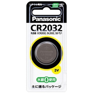 パナソニック　Panasonic CR2032P コイン型電池 [1本 /リチウム][CR2032P] 【相当品 ECR2032 DL2032 SB-T51 】