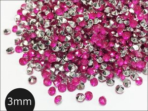 メール便送料無料 アクリルストーン (225) ピンク 3mm 20g ダイヤ型 手芸 デコ素材/20