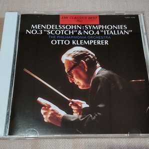 「メンデルスゾーン：交響曲 第3番スコットランド＆第4番イタリア」クレンペラー/フィルハーモニア管弦楽団
