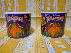 ♪ディズニー美品東京ディズニーランドハロウィン2009陶器製カップ２個セット