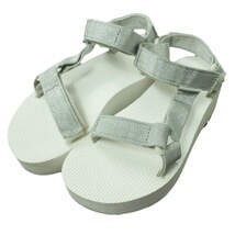 TEVA テバ W FLATFORM UNIVERSAL フラットフォームユニバーサル ストラップサンダル F3015E US5(22cm) SILVER 厚底 スポーツサンダル g6813_画像1