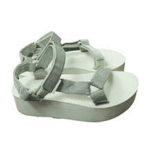 TEVA テバ W FLATFORM UNIVERSAL フラットフォームユニバーサル ストラップサンダル F3015E US5(22cm) SILVER 厚底 スポーツサンダル g6813_画像3