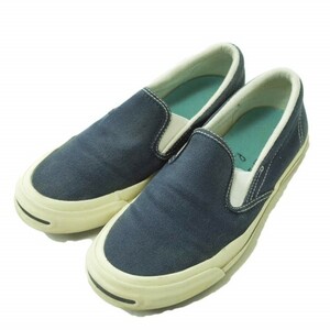 CONVERSE x ADAM ET ROPE コンバース 別注 JACK PURCELL CANVAS SLIP-ON ジャックパーセルスリッポン 1CJ515 US5(24cm) NAVY g7327