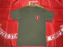 中古美品　made in USA USMC 3rd battalion 2nd marines DRI Tシャツ Sサイズ　OD_画像1