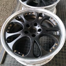 管理番号：W9-84【2本のみ】【18×8J 5x114.3 ET+38 ハブ74】speed star マインバッハ・アルファード等・日本製・直接引取可能_画像4