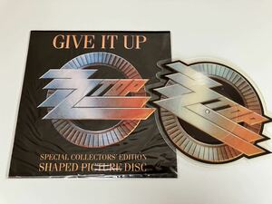 【変形ピクチャー】ZZ TOP / Give It Up SHAPED PICTURE DISC WEA/WARNER ENGLAND W9509P 90年リリースシングル,c/w Sharp Dressed Man収録