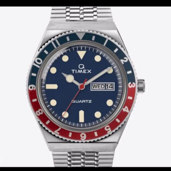 国内正規品・即日発送 青赤ペプシカラーTIMEX Q タイメックスキュー