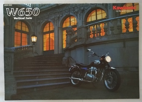 W650　(BC-EJ650A)　車体カタログ　2008年1月　W650　古本・即決・送料無料　管理№ 4866A