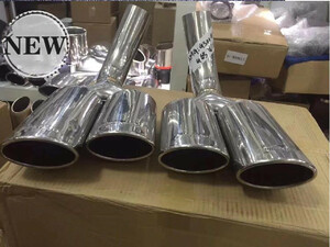  Mercedes Benz G Class W463 G500 G550 muffler cutter 4 pipe out G63 look made of stainless steel type A