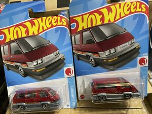 送料込2台セット Hotwheels 1986 トヨタ バン ホットウィール ミニカー 2台セット マスター タウン エース