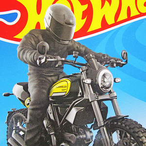 ★レア★大人気★HW DUCATI SCRAMBLER MOONEYES/ドカティ/オフロードバイク/ムーンアイズ/オートバイ/モトクロス/マテル/イタリア/イタ車