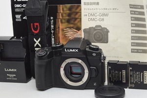 良品★Panasonic パナソニック DMC-G8 ボディ ブラック★元箱付　　※バッテリー1つです。