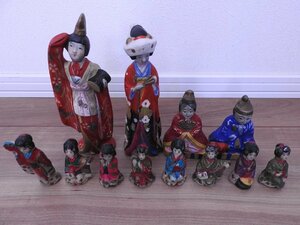 Art hand Auction ★☆muñecas japonesas, Estilo japones, miniatura, showa retro, muñecas kokeshi, muñecas hina, artesanía popular, juego de 12 ☆★, muñeca, Muñeca de personaje, muñeca japonesa, otros