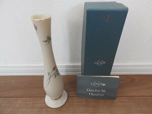 ★☆LENOX 　レノックス　ROSE MANOR　BUD VASE　花器　花瓶　フラワーベース　一輪差し　　☆★