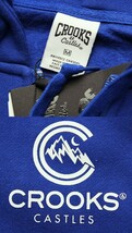 CROOKS & Castles (クルックス アンド キャッスルズ) パーカー ジップフード Zip Hood Mount Crooks Blue_画像3