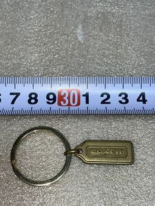 COACH Logo plate charm key holder key ring Coach ①