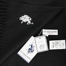 ストール 202x66cm U.S. POLO ASSN.（ユーエス ポロ アッスン）uspa-2011-325046 ブラック_画像3