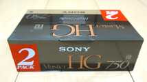 【倉庫整理】【ジャンク】希少 新品未開封 SONY ソニー Beta β ベータ ビデオカセットテープ Master HG L-750 2本パック 2L-750MHGB_画像3