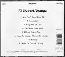 AL　STEWART　ORANGE　72年作　COLUMBIA　SONY　MUSIC　新品同様　送料無料_画像2