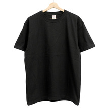 【新品】 2XL ブラック 半袖 Tシャツ メンズ 大きいサイズ スーパー ヘビーウェイト 厚手 7.4オンス 無地 クルーネック カットソー_画像3