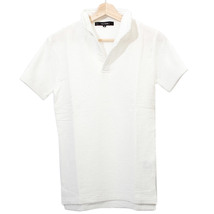 【新品】 3L ホワイト ポロシャツ メンズ 大きいサイズ 半袖 シアサッカー イタリアンカラー Tシャツ スキッパー カットソー_画像5