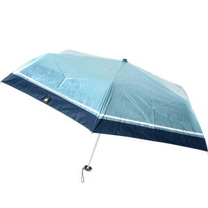 【新品】 58cm ブルー 紳士 日傘 暑さ対策 雨晴兼用 軽量 遮光 UVカット 紫外線 通勤 通学 折りたたみ傘