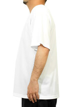【新品】 5L ホワイト Tシャツ メンズ 大きいサイズ 半袖 吸汗速乾 ドライ メッシュ UVカット 無地 Vネック カットソー_画像4