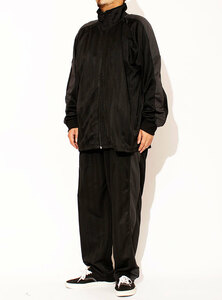 [ new goods ] 4L black × charcoal jersey men's large size setup top and bottom sport wear 