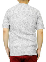 【新品】 4L 杢ブラック Tシャツ メンズ 大きいサイズ 小さいサイズ Vネック 半袖 無地 テレコ素材 ストレッチ カットソー_画像2