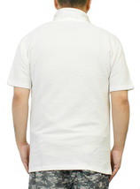 【新品】 2L ホワイト ポロシャツ メンズ 大きいサイズ 半袖 シアサッカー イタリアンカラー Tシャツ スキッパー カットソー_画像2