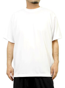 【新品】 6L ホワイト Tシャツ メンズ 大きいサイズ 半袖 吸汗速乾 ドライ メッシュ UVカット 無地 クルーネック カットソー
